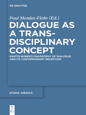 cover image of Dialogue as a Trans-disciplinary Concept